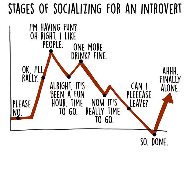 funny introvert graph