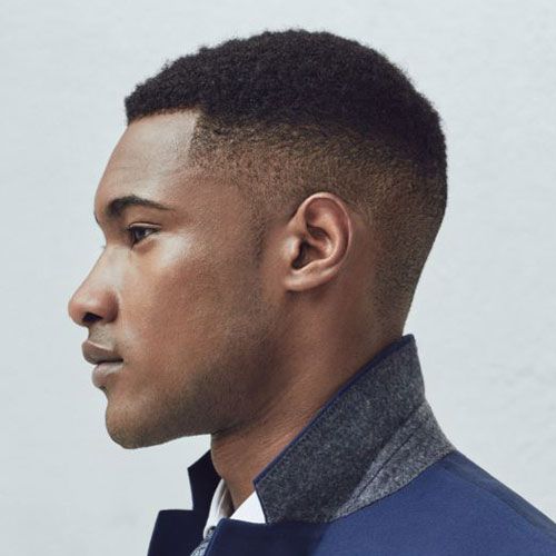 haircut for black men with slight fade