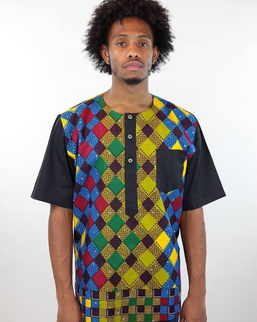 48 Male Ankara Shirt Designs that are Ruling