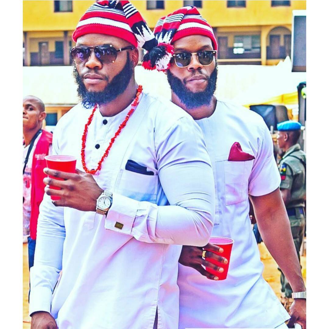 igbo men in traditional outfit