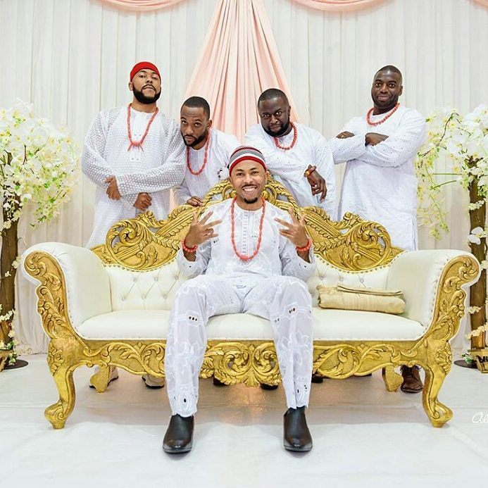 igbo groom traditional wear in all white