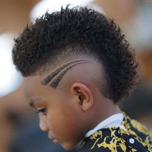 punk haircut with double fade