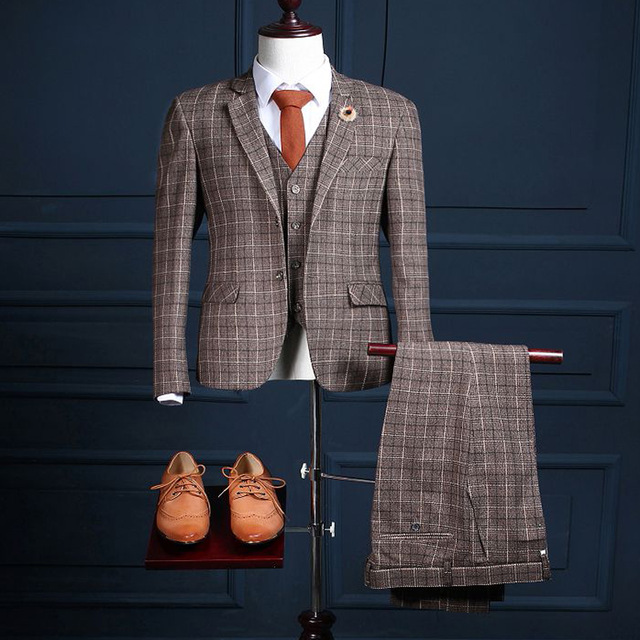 checkered suit for men